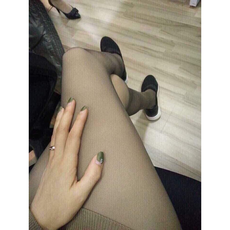 (Hàng hot) Quần Tất Lưới 3D Siêu Dai Siêu Thật Chân MSSK