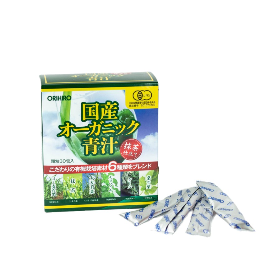 Bột rau xanh Aojiru bổ sung chất xơ Orihiro 30 gói