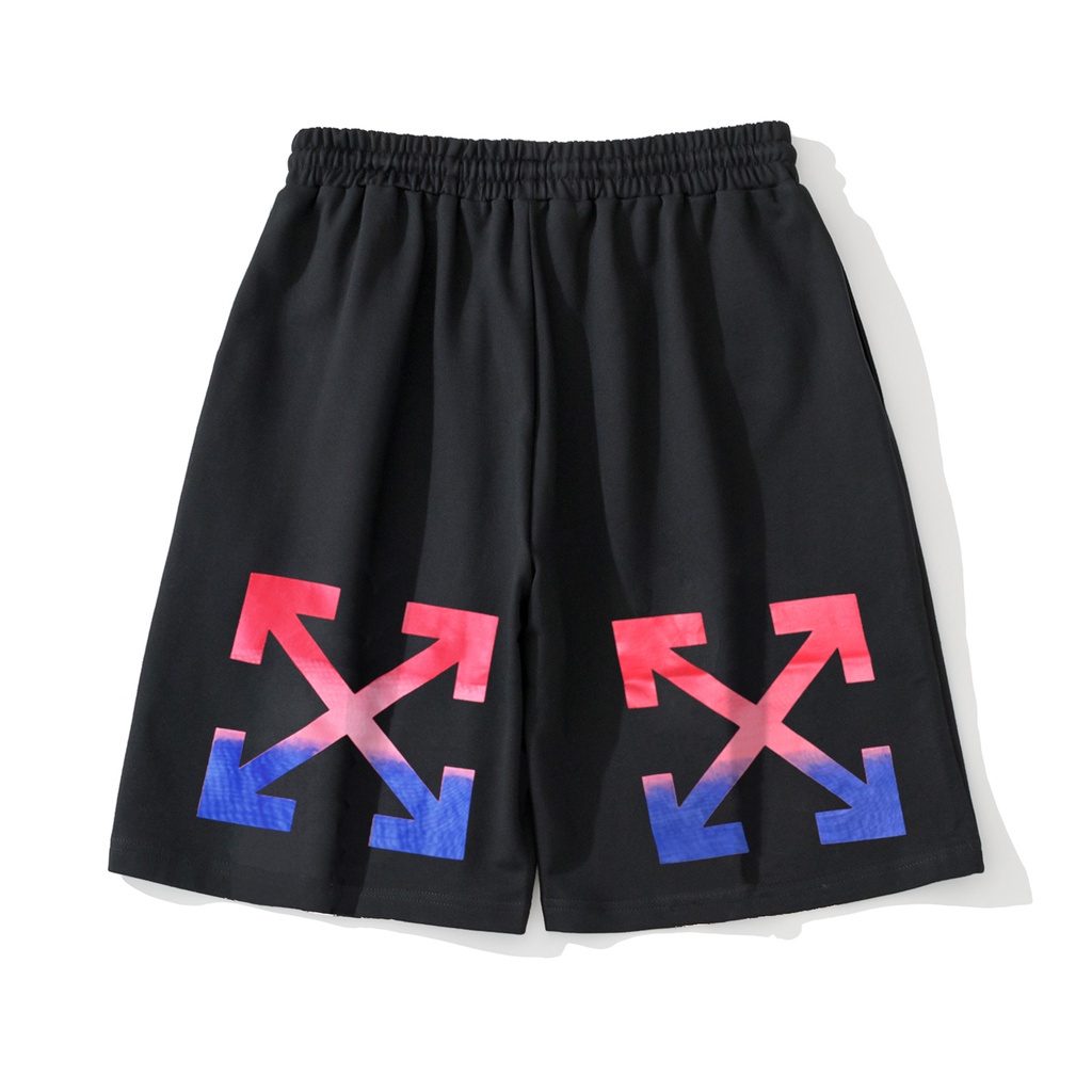 Quần Short Thể Thao Off White Họa Tiết Graffiti Cá Tính Cho Nam Nữ