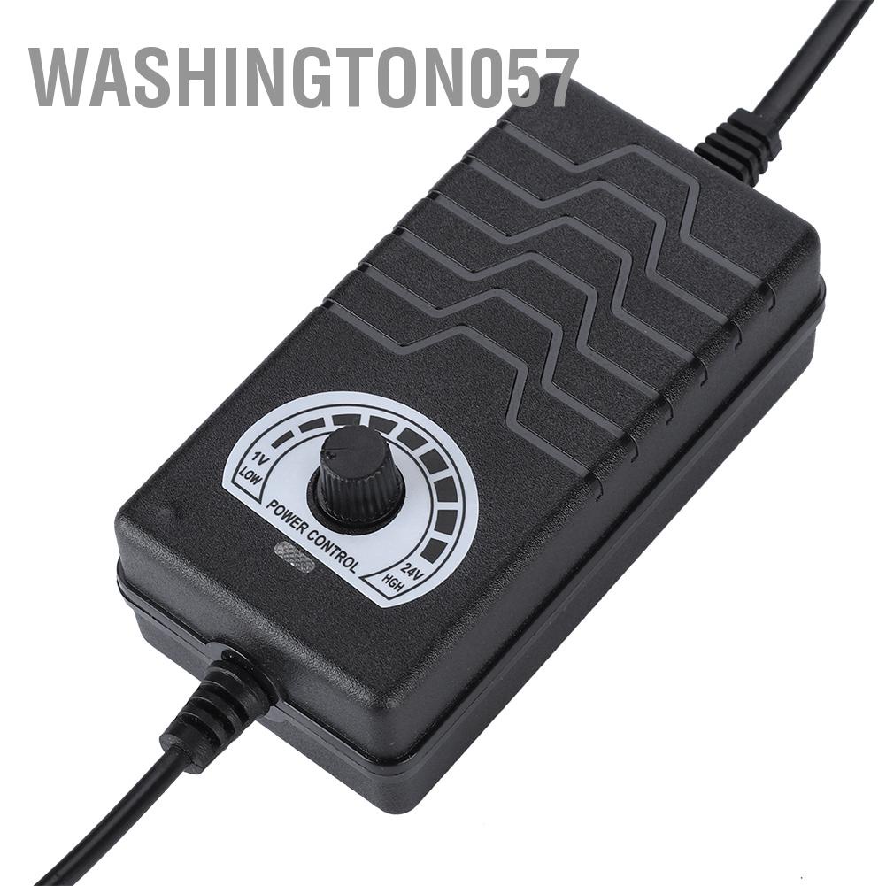 Washington057 48W 2A 1-24V Adjustable Voltage Power Adapter Motor Speed Control 100-240V EU Plug