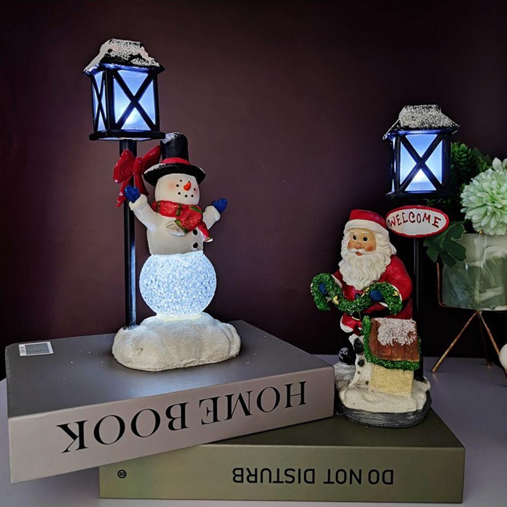 YIYU Bộ Búp Bê Đồ Chơi Bằng Nhựa Có Đèn Trang Trí Giáng Sinh