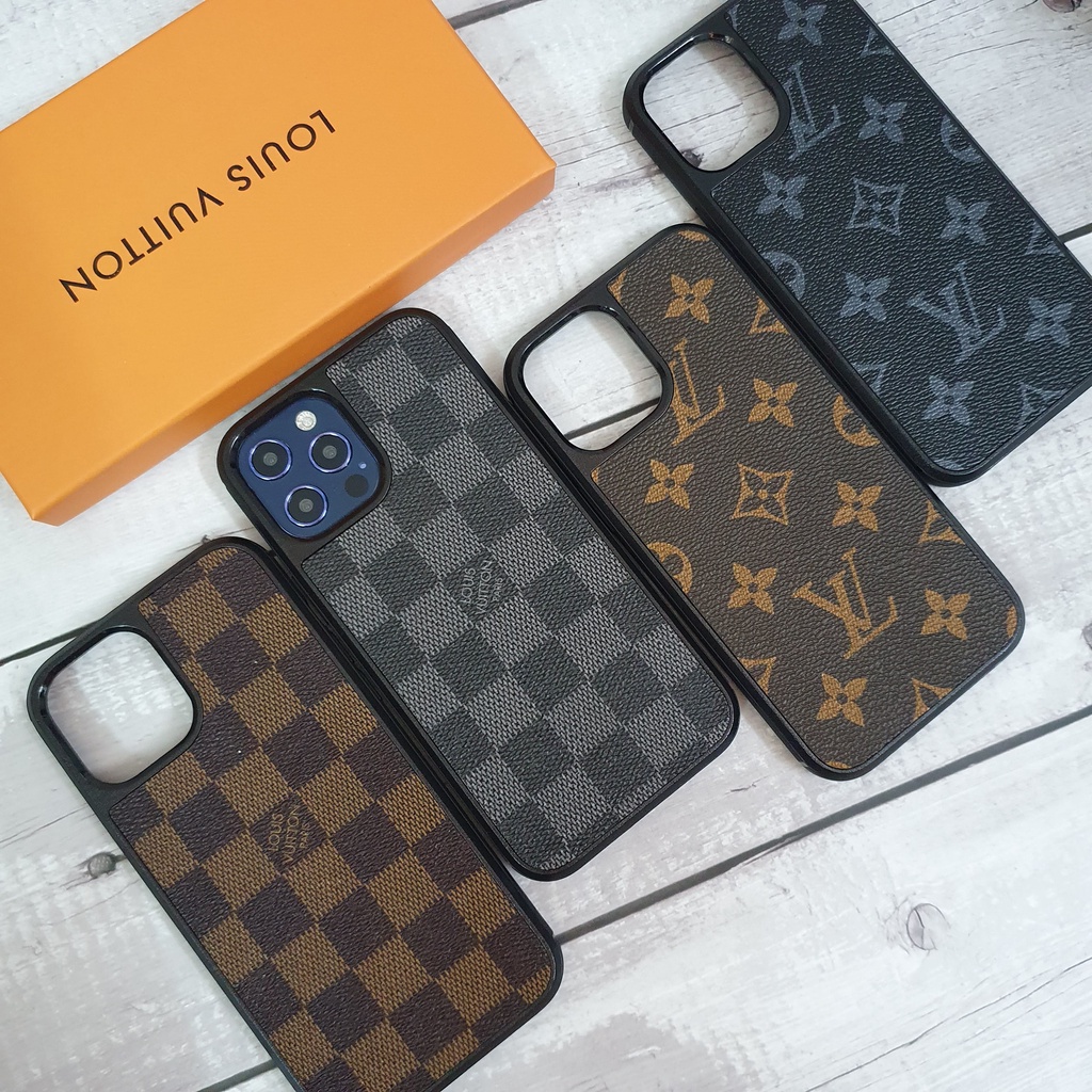 Ốp da L V 12 mini,12,12pro,12promax,11pro,11,11promax,X,XSMax,XR,7Plus,8Plus,7,8 có lót nỉ⁷
