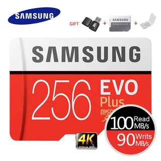 Thẻ nhớ samsung evo plus 4k ultra hd micro sd 256gb 128g 64gb class10 thẻ microsd c10 uhs-i trans flash