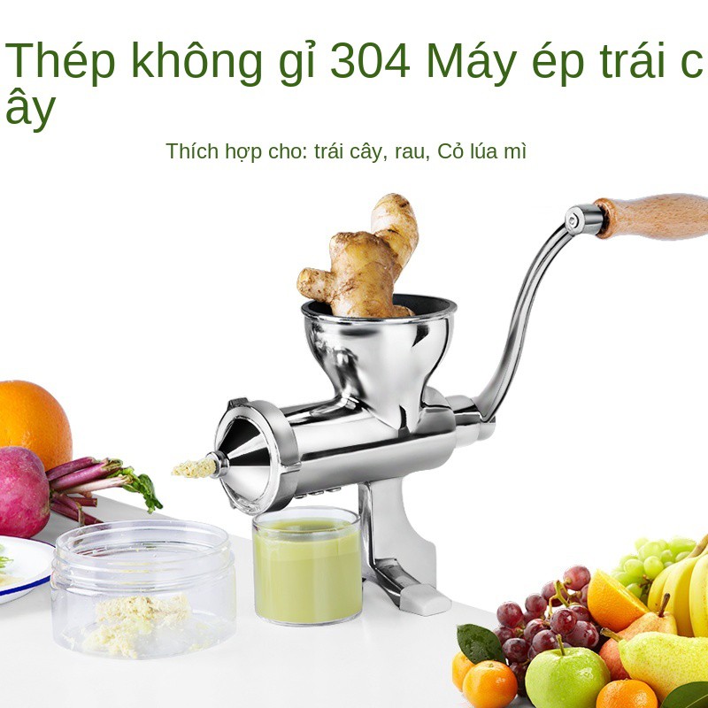 Máy ép trái cây lúa mì bằng thép không gỉ, và rau tay, giống mì, nước gừng, lựu, cầm tay