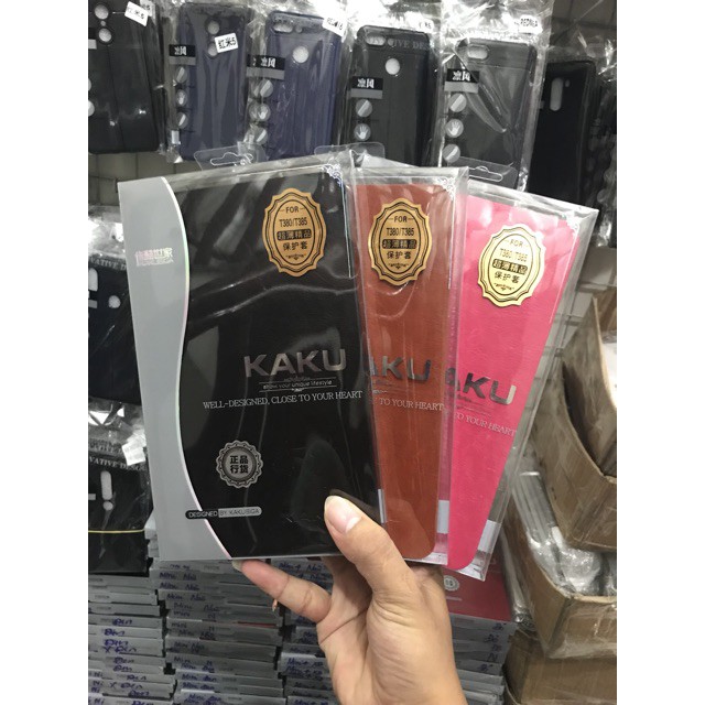 CHÍNH HÃNG  Bao da kaku samsung galaxy tab A 8.0 2017 T380 / T385