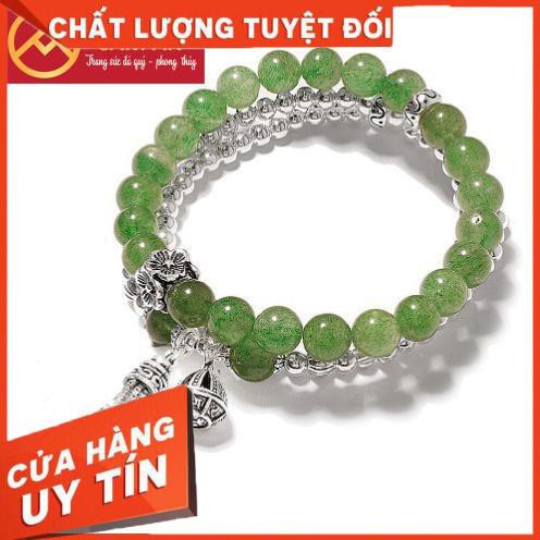 [hàng xịn 100%] Vòng Tay Đá Aventurine Thiên Nhiên- Hợp Mệnh Mộc Và Hỏa, Bình An, May Mắn