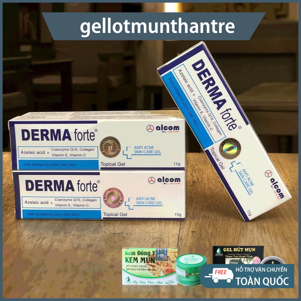 Kem giảm mụn derma forte làm giảm mụn ẩn, trứng cá, đầu đen, làm mềm và làm mờ sẹo