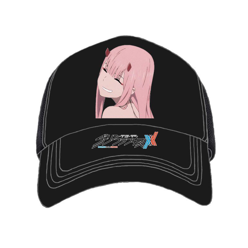 Mũ lưỡi trai in hình Darling in the FranXX CHIẾN TRẬN NGƯỜI MÁY ZERO TWO xinh xắn thời trang anime chibi