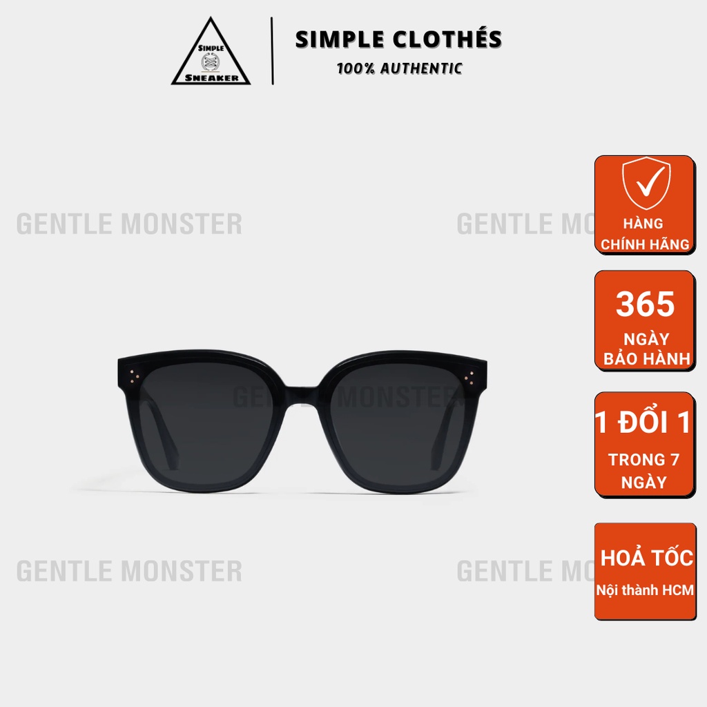 KÍNH GENTLE MONSTER🔥CHÍNH HÃNG🔥Mắt Kính Gentle Monster  Màu Đen - SIMPLE SNEAKER