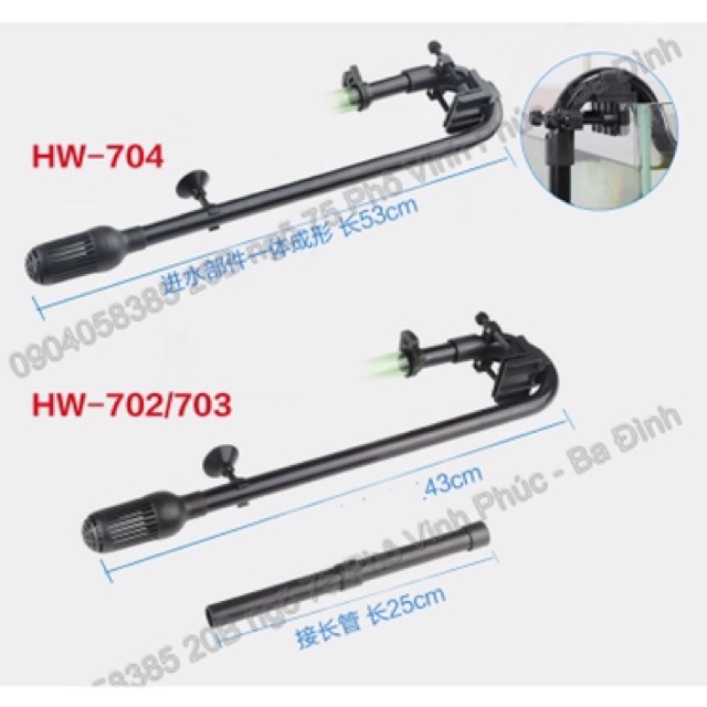 Lọc thùng bể cá Sunsun HW 702A -BH 1 Tháng