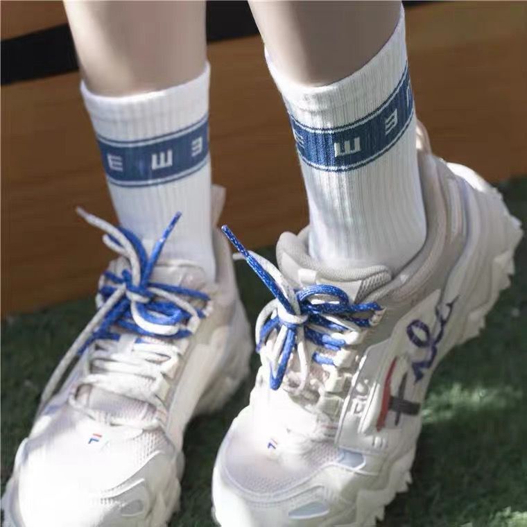 Vớ Thể Thao Cổ Cao Tông Xanh Dương Phong Cách Hàn Quốc Thoải Mái Cho Nam Và Nữ | BigBuy360 - bigbuy360.vn