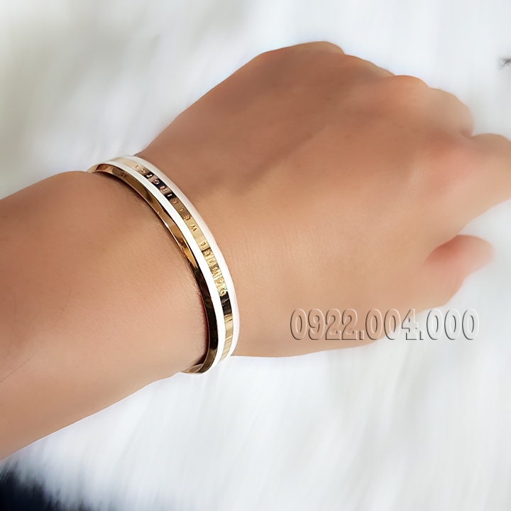 Vòng tay cuff màu hồng dễ thương VZ1835