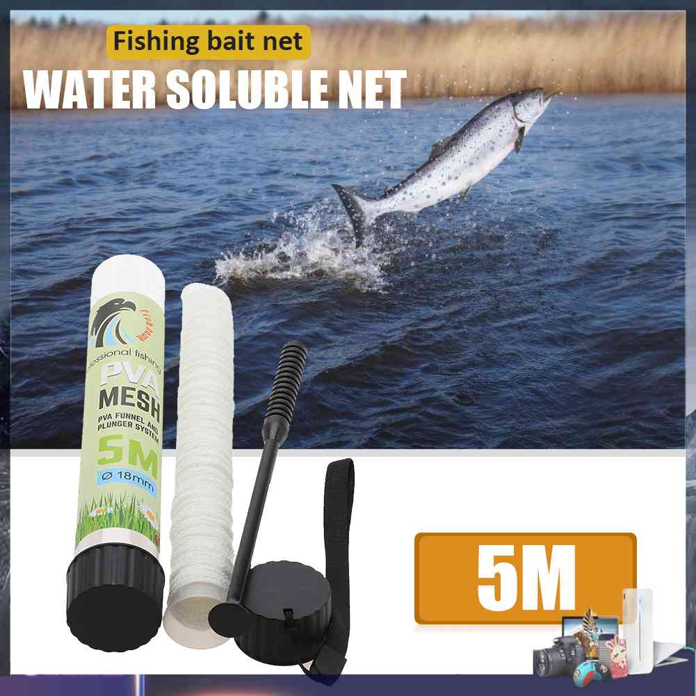 Túi Lưới PVA 5m Đựng Mồi Câu Cá Hòa Tan Trong Nước
