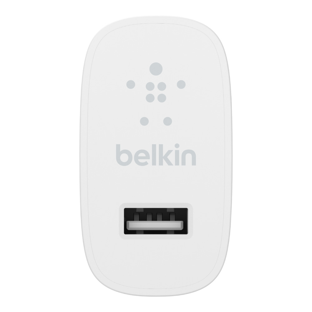 Củ sạc nhanh Belkin 12W USB-A trắng cho iPhone/iPad - WCA002dqWH - Hàng chính hãng - BH đổi mới 2 năm