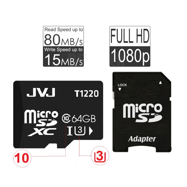 Adapter JVJ, Áo thẻ JVJ chuyển đổi thẻ nhớ Micro SD (TF) sang SD - Dùng cho máy ảnh Laptop