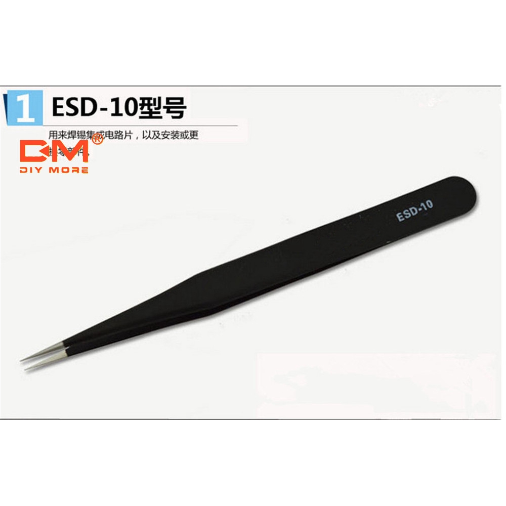 Set 6 nhíp chống tĩnh điện DIYMORE esd-10 esd-11 esd-12 esd-12 esd-13 esd-14 esd-15 thiết kế chuyên dụng