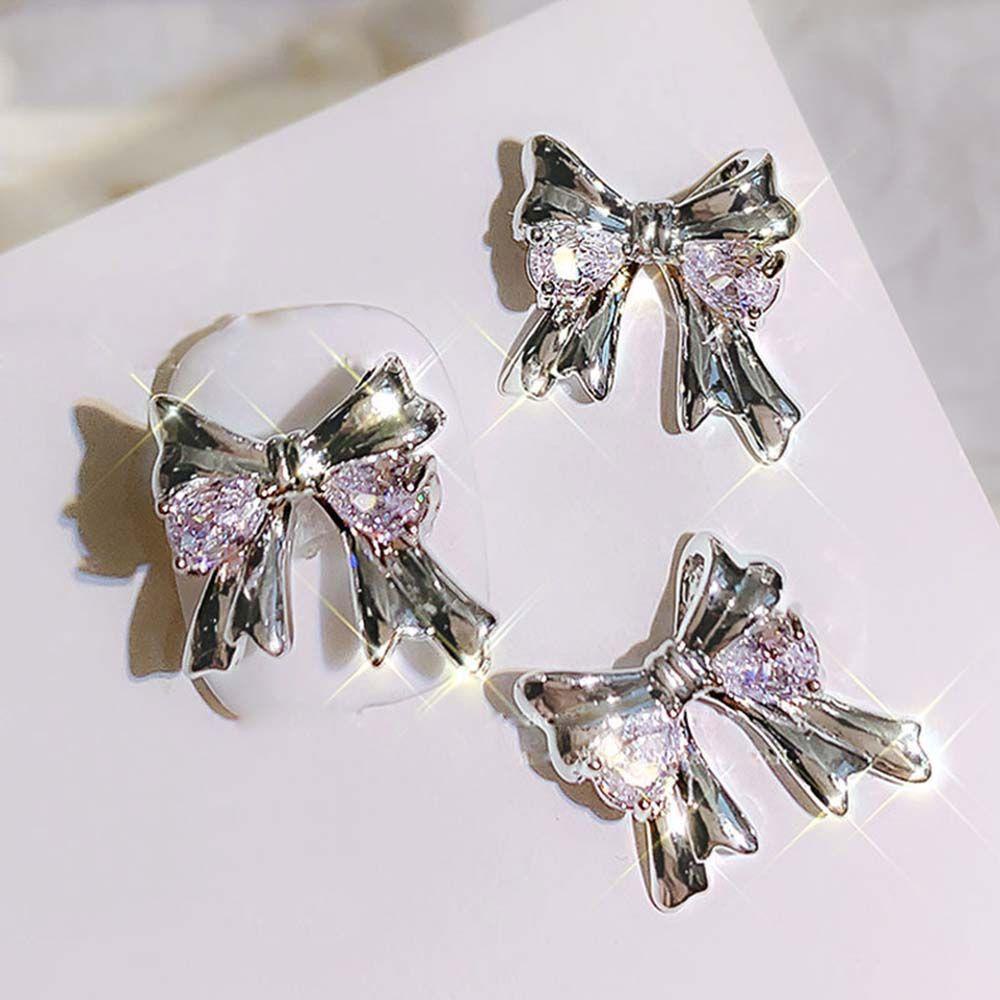 Phụ Kiện Trang Trí Móng Tay Hình Nơ Xinh Xắn|Hộp Phụ Kiện Đá 3D Lấp Lánh Thời Trang Tự Trang Trí Móng Tay|Phụ Kiện Trang Trí Móng Tay Xinh Xắn