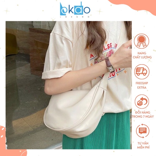 Túi xách đeo chéo unisex đẹp phong cách Hàn Quốc,túi đeo chéo đôi đi chơi LOKADO HY242