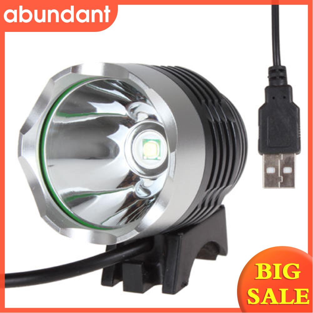 Đèn Pha Xe Đạp 3 Chế Độ Led Xm-L T6 Q5 Usb 1200lm