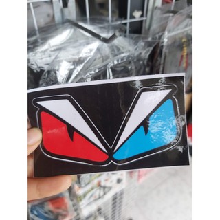 Combo 2 Tem Con Mắt Fendi 2 Màu Đỏ Xanh