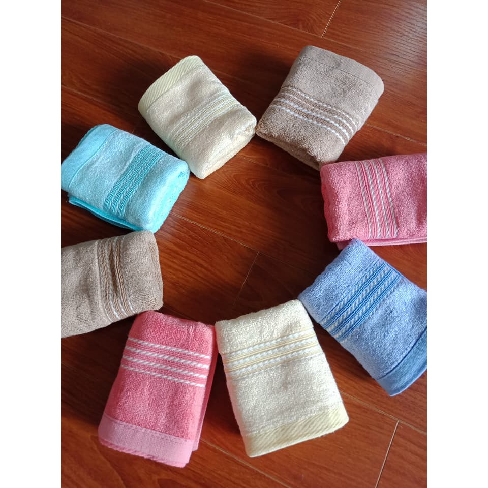 Combo 5 khăn mặt sợi tre cao cấp