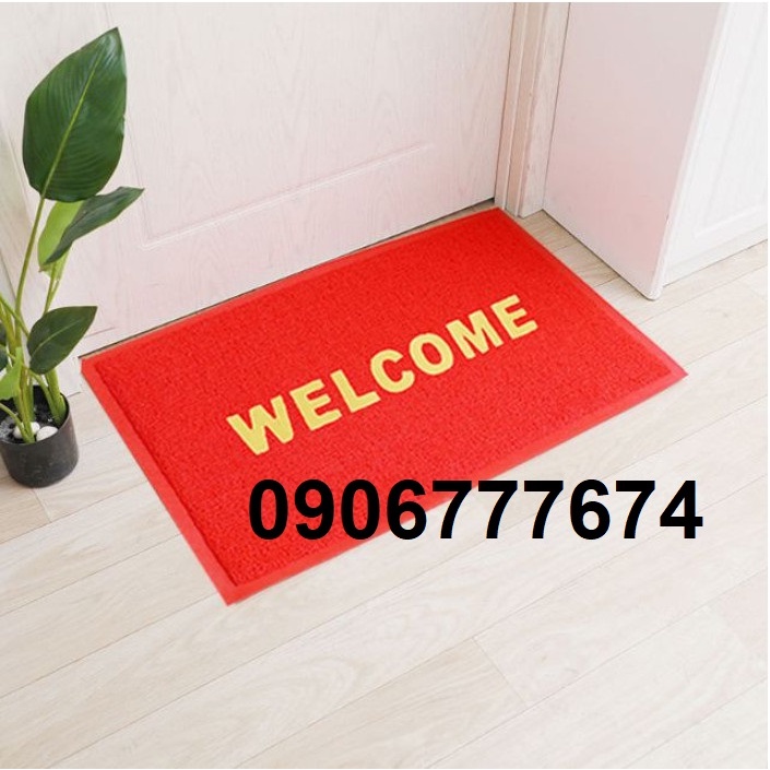 THẢM NHỰA Chùi Chân Welcome đủ size(Lớn),nhựa PVC 3A chống trơn trượt, sang trọng, bền đẹp [Có sẵn]