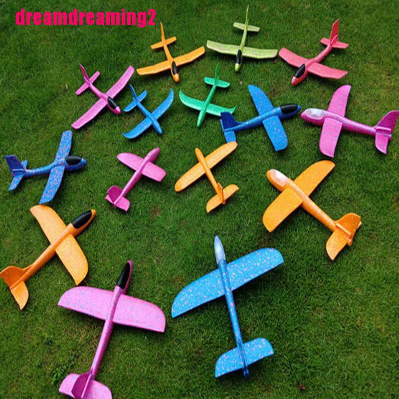 Máy Bay Xốp Ném Tay Có Đèn Led 48cm