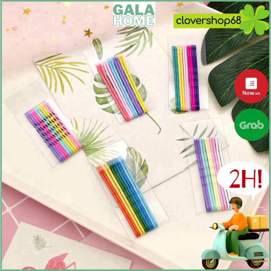 Kẹp giữ mái kẹp tăm nhiều màu sắc phong cách Hàn Quốc tiện lợi GALA HOME