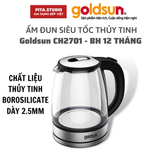 Ấm siêu tốc thủy tinh CH2701, BẢO HÀNH 12 THÁNG, 1 ĐỔI 1 TRONG 7 NGÀY