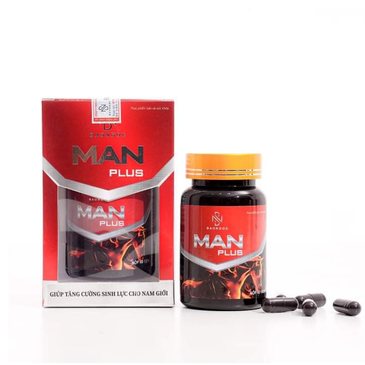 ManPlus - Bản Lĩnh Đàn Ông - 1 Hộp 60 Viên, Chiết Xuất Thảo Dược - Giao Hàng Kín Đáo