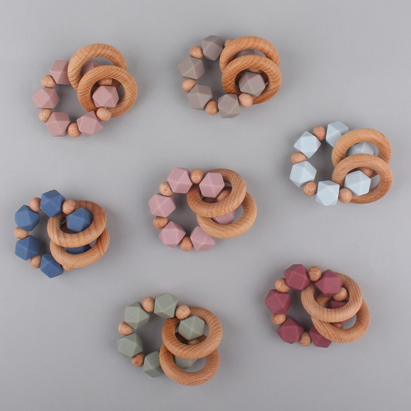 1 Vòng Đồ Chơi Bằng Silicon Không BPA Dễ Thương Dành Cho Bé Sơ Sinh Mọc Răng