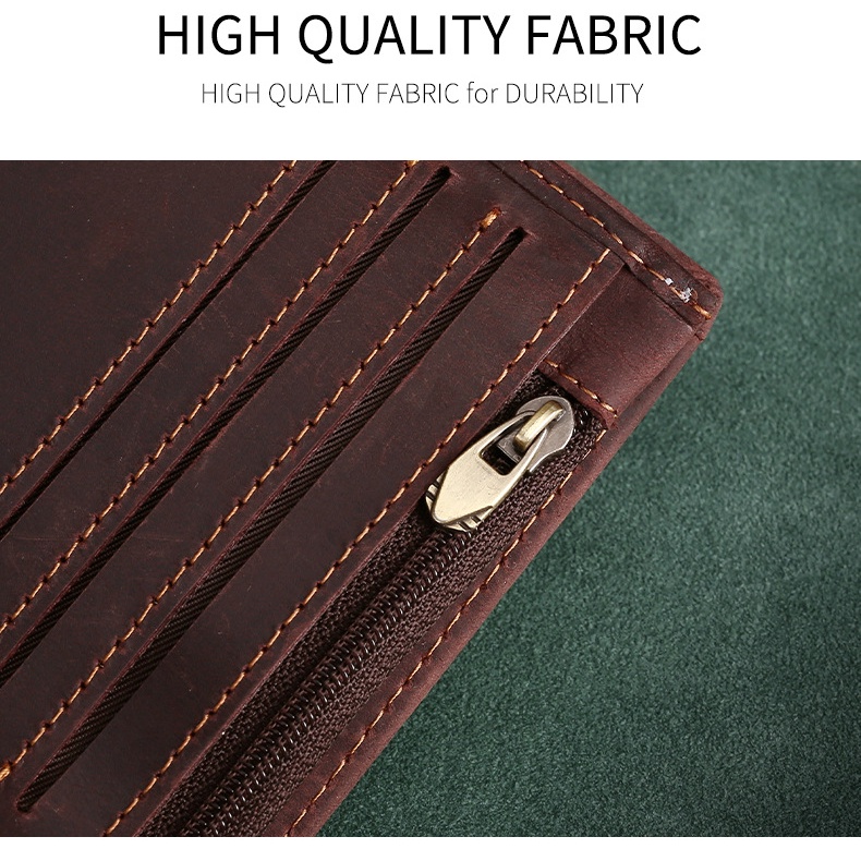 Ví Da Nam Da Bò Sáp Ngựa Điên Crazy Horse