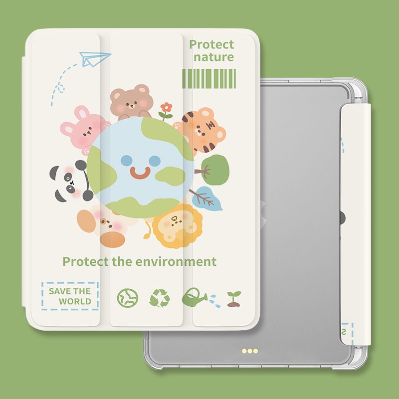 Ốp máy tính bảng có ngăn đựng bút tùy chọn thích hợp cho iPad 10.2" Gen7/8/9 Pro11" Pro12.9" 2020/21 Air4 Air5 10.9"