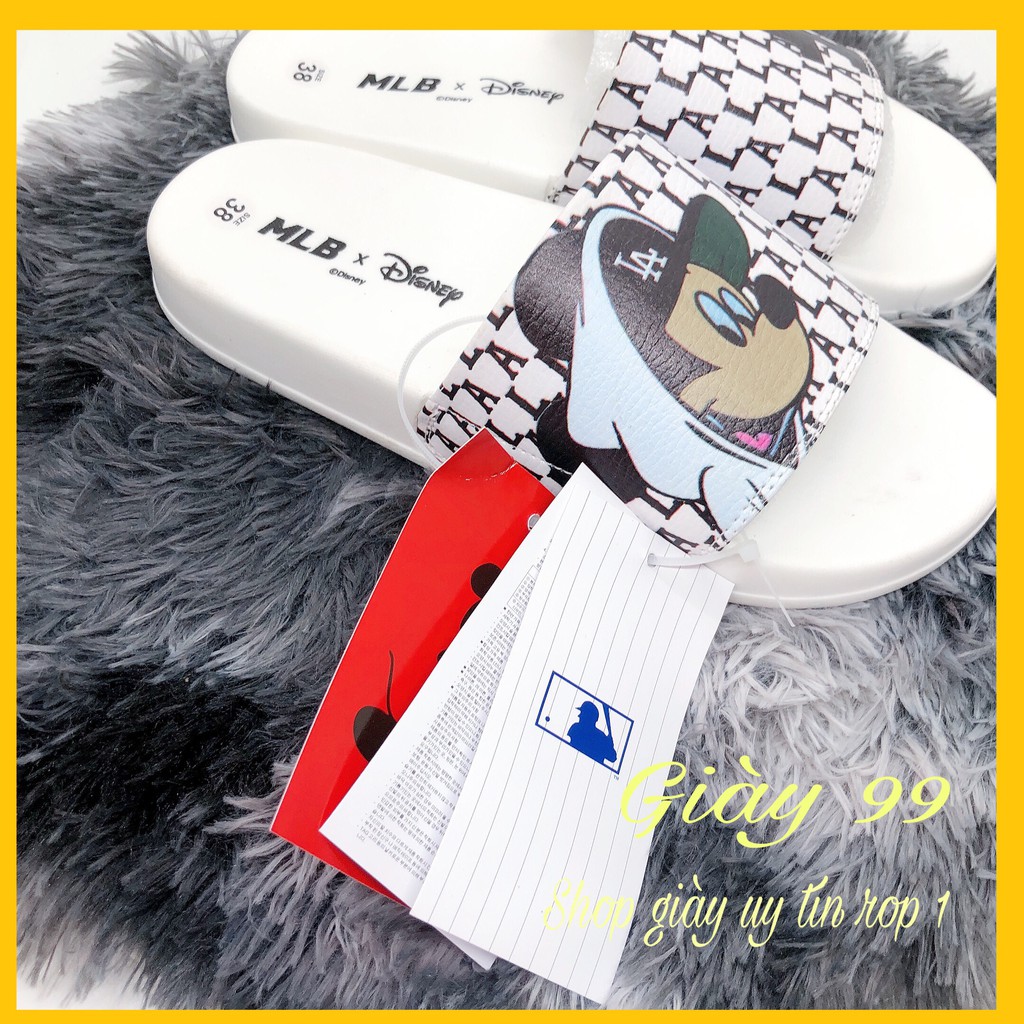 [ Hot - Hàng Chuẩn ] Dép Quai Ngang mL,b Micky L,A Trắng - Giày 99 | BigBuy360 - bigbuy360.vn