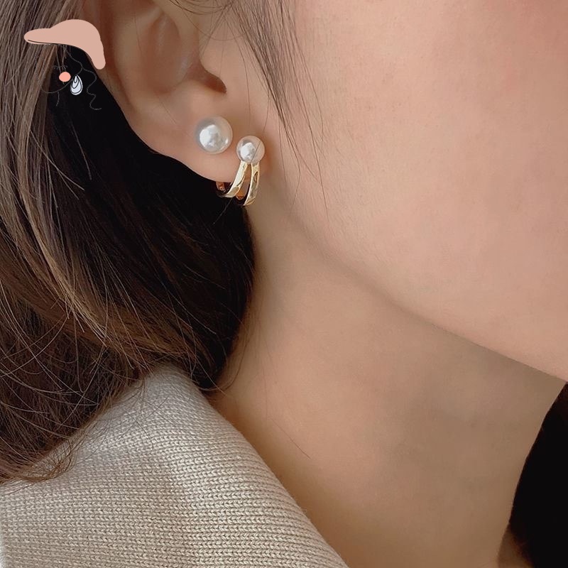 Bông Tai Mạ Bạc 925 Kiểu Dáng Đơn Giản Thời Trang Dành Cho Nữ