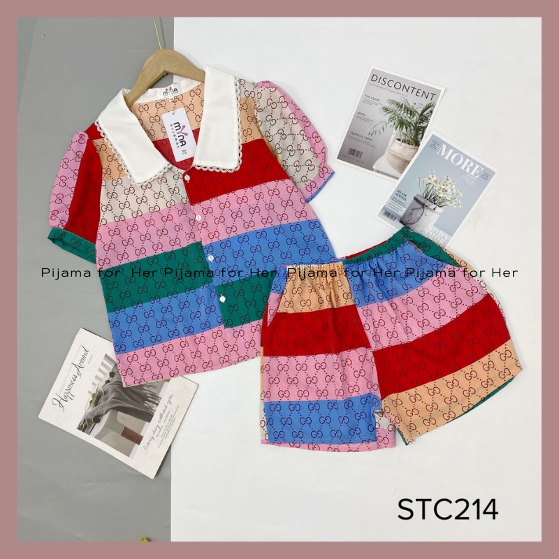 Bộ Ngủ Lụa Pijama Đùi Pizama Lụa Mango Siêu Xinh, Mềm Mịn