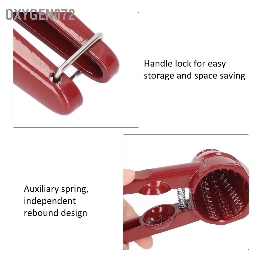 Oxygen072 Nutcracker Tool Nhôm Đa chức năng Red Cup Shaped Nut Opener for Walnut Nuts Chestnut Melon Seeds