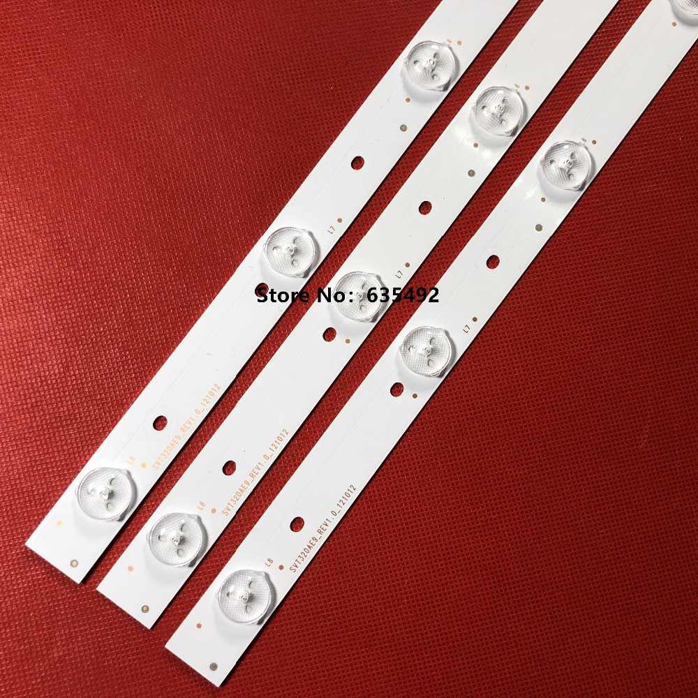 Toshiba 32P2300 - Bộ 3 thanh 8 led 625mm cho Tivi Toshiba 32P2300 32L2333 32PB200V và các dòng tương tự