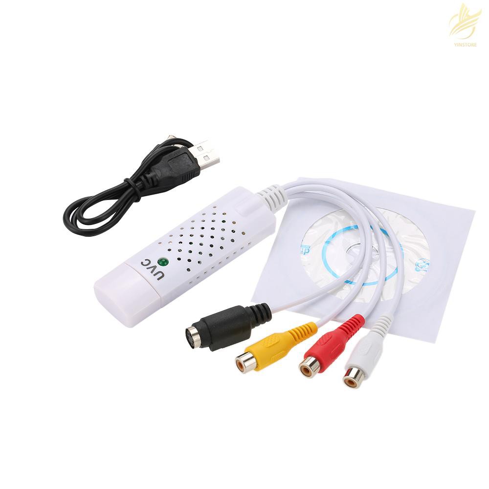 Card tiếp hợp ghi hình thu âm USB 2.0 DVR kết nối camera an ninh dành cho máy tính PC/laptop