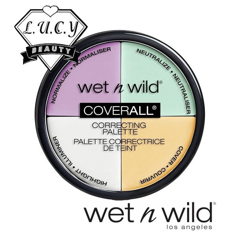 Hàng USA- Bảng Che Khuyết Điểm 4 Ô Wet N Wild Coverall Correcting Palette 6.5g Chuẩn Auth 100%