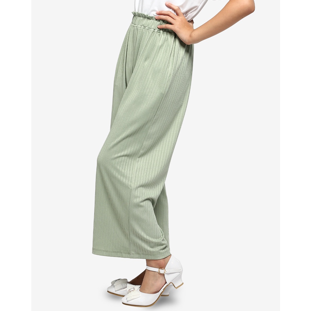 Quần dài bé gái AVAFashion CC màu xanh rêu