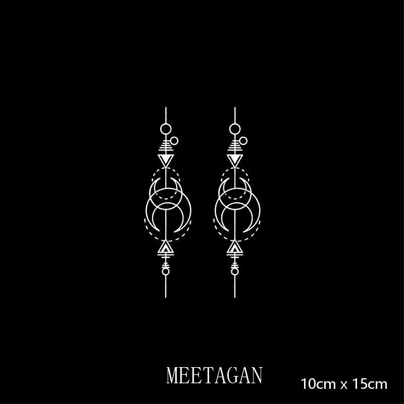 Hình xăm dán tạm thời 10cm x 15cm chống thấm nước giữ lâu 15 ngày L-011