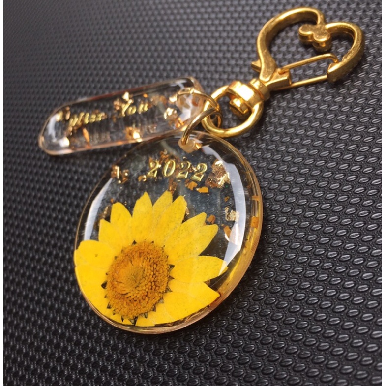 Móc Khóa Hoa Thật  handmade epoxy Resin