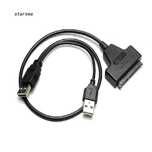 Dây cáp chuyển đổi USB 2.0 sang 2.5inch 22pin 7 + 15 ATA SATA 2.0 HDD / SSD