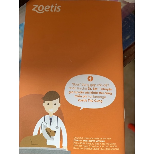 1 cuốn sổ theo dõi sức khoẻ cho Chó