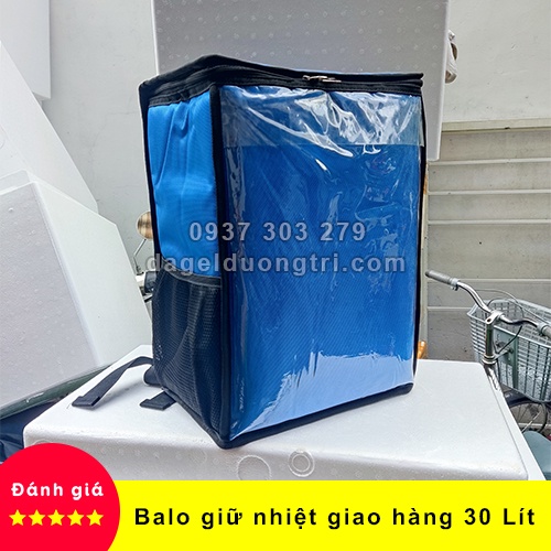 Balo giữ nhiệt giao hàng 30L - Balo giao trà sữa - Kích thước 20 x 30 x 44cm (rộng - dài - cao)