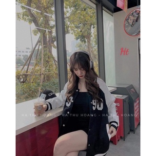 Áo khoác bomber phối tay 1990 ht12 1221