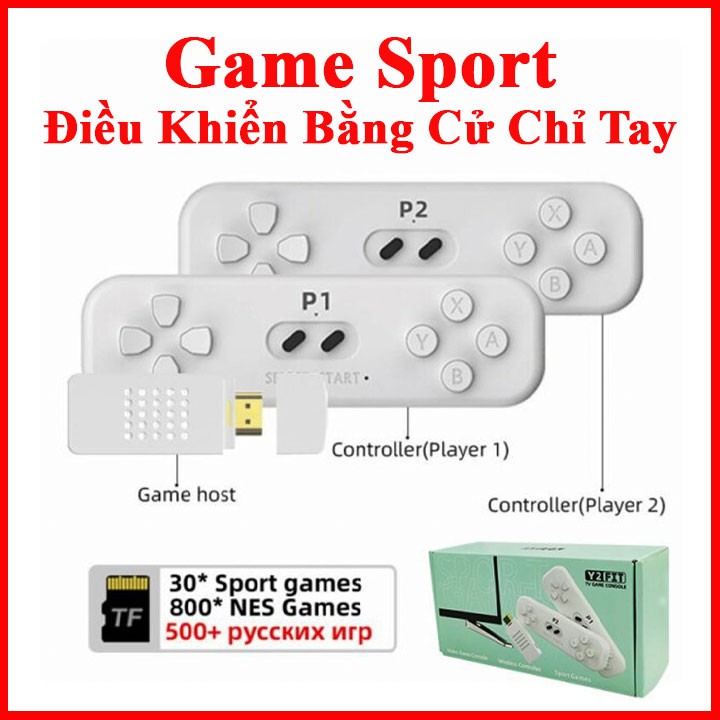 Máy Chơi Game Stick 4K Mới,TẶNG KÈM TAY CẦM, GỒM 830 TRÒ  trò sport +  trò chơi cổ điển, 4 nút kêt nối HDMI