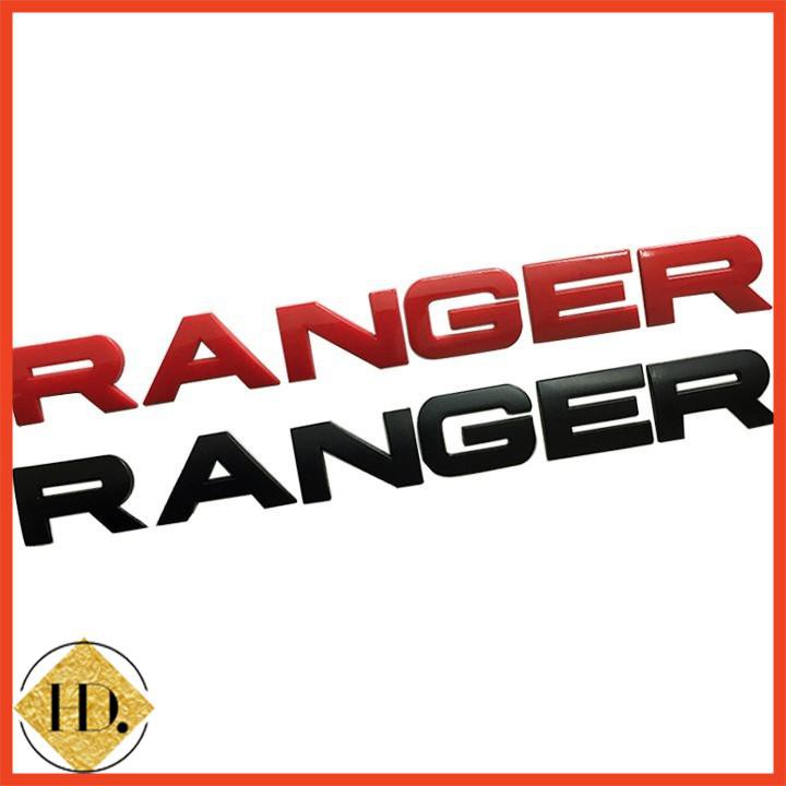 [HOT] Tem Logo Chữ Nổi RANGER Dán Trang Trí Đuôi Xe Ford RANGER