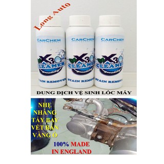 Bộ combo 3 chai dung dịch tẩy rửa lốc máy X30 Cleaner 120ml.